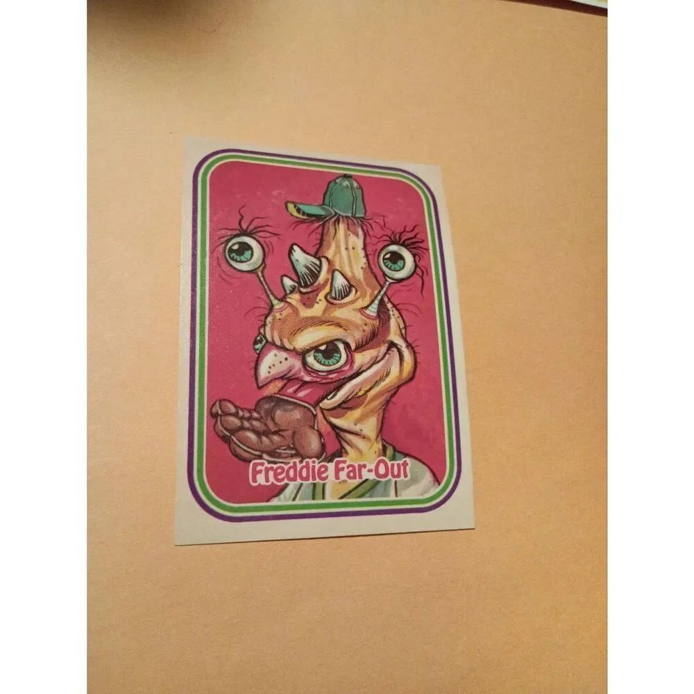 1988 Leaf Awesome All Stars Trading Card 70 Freddie Far Out Baseball Parody